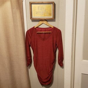 Maurices InMotion Ruched Long Sleeve Top (S)